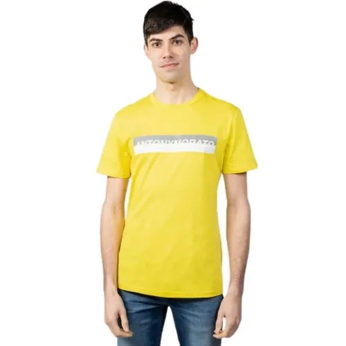 Herren T-Shirt aus Baumwolle , Herren, Größe: L - Antony Morato - Modalova