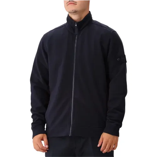 Ghost Zip Navy Fleecejacke , Herren, Größe: S - Stone Island - Modalova