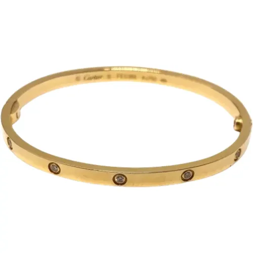 Pre-owned Gold bracelets , female, Sizes: ONE SIZE - Cartier Vintage - Modalova