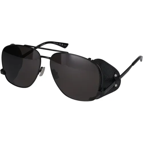 Leather Spoiler Sunglasses , male, Sizes: 59 MM - Saint Laurent - Modalova