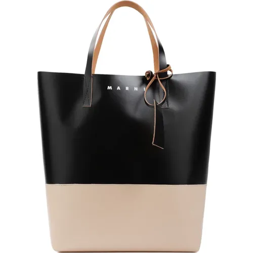 Shopper Bag Two Tone Design , male, Sizes: ONE SIZE - Marni - Modalova