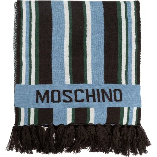 Schal mit gestreiftem Muster - Moschino - Modalova