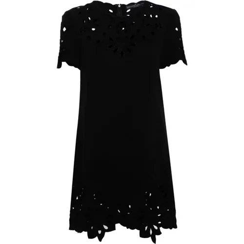 Schwarzes Shift Style Kleid mit Cut-Out Details - Ermanno Scervino - Modalova