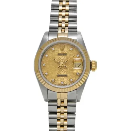 Pre-owned Stainless Steel watches , female, Sizes: ONE SIZE - Rolex Vintage - Modalova