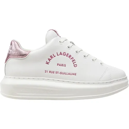 Weiße Rosa Sneakers Kapri , Damen, Größe: 38 EU - Karl Lagerfeld - Modalova