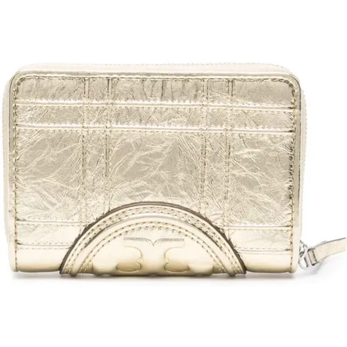 Fleming Metallic Wallet , female, Sizes: ONE SIZE - TORY BURCH - Modalova