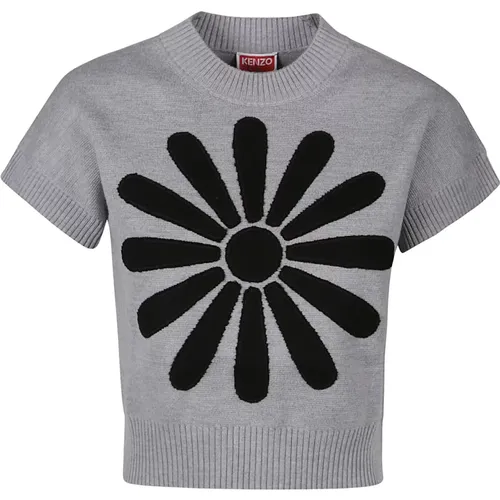 Kurzarm Pullover mit Marguerite Design - Kenzo - Modalova