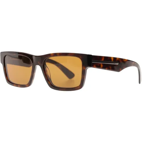 Crystal lenses sunglasses with metal plaque , unisex, Sizes: ONE SIZE - Prada - Modalova