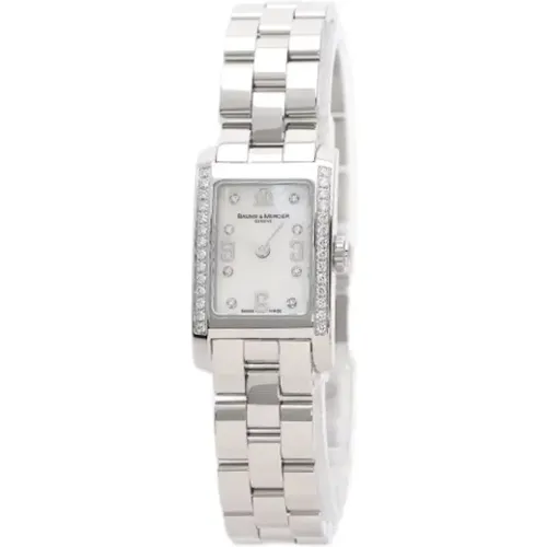 Pre-owned Stainless Steel watches , female, Sizes: ONE SIZE - Baume & Mercier Pre-owned - Modalova