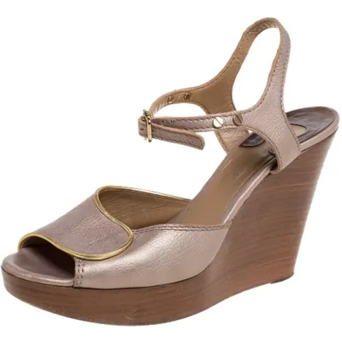 Pre-owned Leder sandals , Damen, Größe: 37 EU - Chloé Pre-owned - Modalova