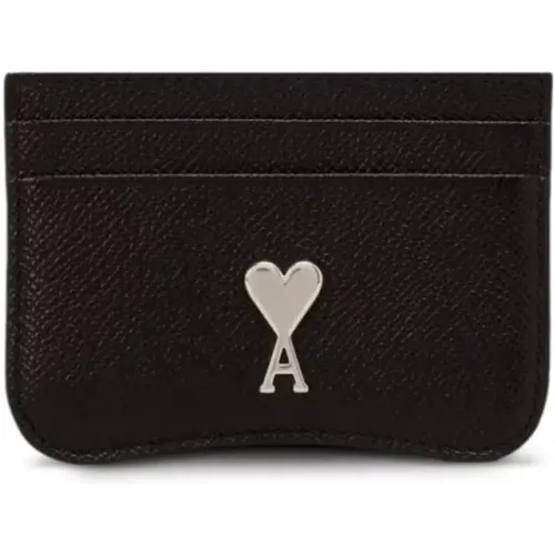 Stylish Card Holder , female, Sizes: ONE SIZE - Ami Paris - Modalova