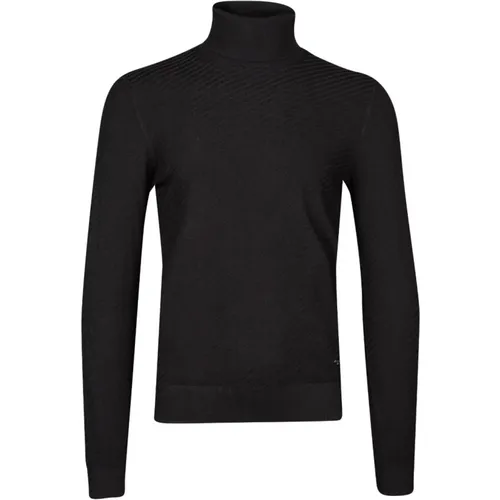 Diagonaler Muster Rollkragenpullover - Emporio Armani - Modalova