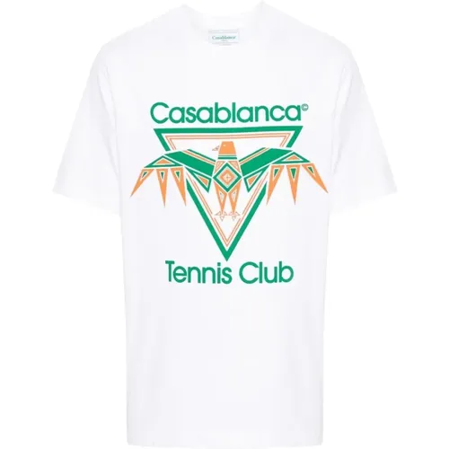 Tennis Club T-Shirt , Herren, Größe: M - Casablanca - Modalova