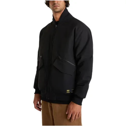 Puffer Jacket with Ribbed Collar , male, Sizes: XL, XS, L, S, M - Vans - Modalova