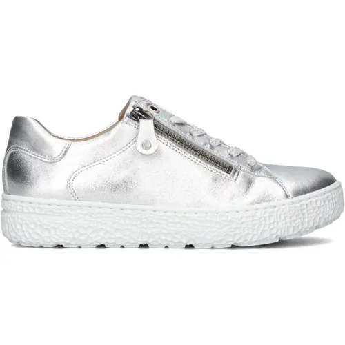 Silberne Low-Top Sneakers 162.1402 , Damen, Größe: 41 1/2 EU - Hartjes - Modalova