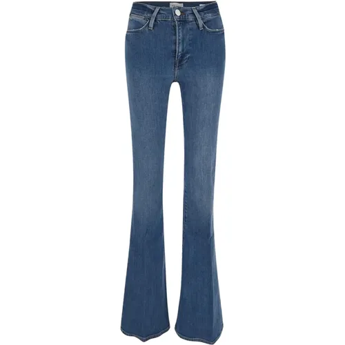 Hohe Flare Jeans , Damen, Größe: W30 - Frame - Modalova