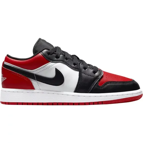 Limitierte Auflage Air Jordan 1 Low Bred Toe , Damen, Größe: 38 1/2 EU - Nike - Modalova