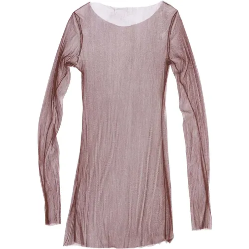 Silk Tulle Cranberry Top , female, Sizes: M, XL, 2XL, S, L - Cortana - Modalova