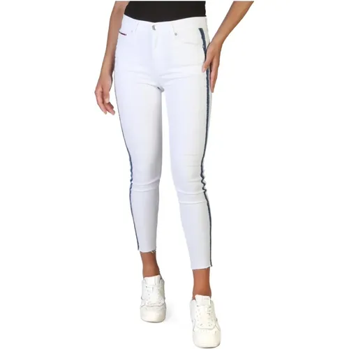 Logo Skinny Jeans mit Reißverschluss für Frauen - Tommy Hilfiger - Modalova