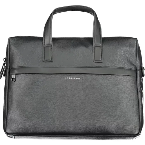 Briefcase with Laptop Compartment , male, Sizes: ONE SIZE - Calvin Klein - Modalova