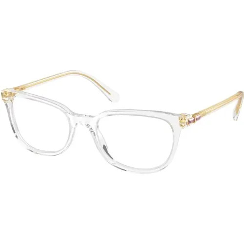 Elegante und technologische transparente Brille mit Lichtpunkt , unisex, Größe: ONE Size - Swarovski - Modalova