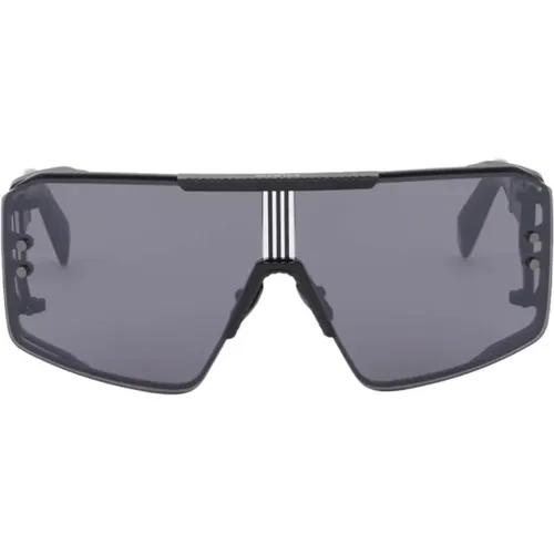 Titanium Oversized Masken Sonnenbrille - Balmain - Modalova