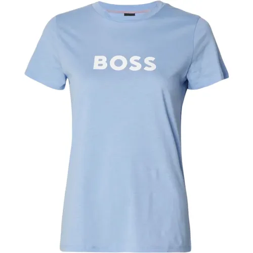 Damen Logo T-Shirt in Schwarz , Damen, Größe: XS - Hugo Boss - Modalova