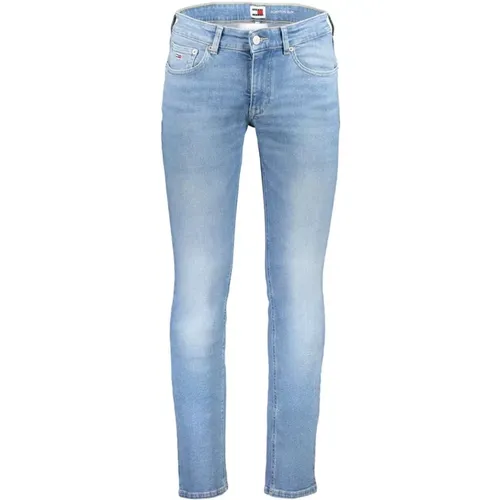 Slim Fit Cotton Washed Jeans 5 Pockets , male, Sizes: W28 L32, W29 L32 - Tommy Hilfiger - Modalova