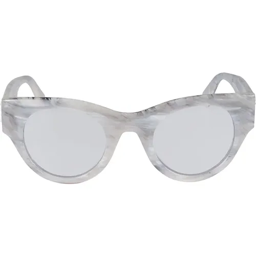 Stylische Sonnenbrille , unisex, Größe: 47 MM - Off White - Modalova