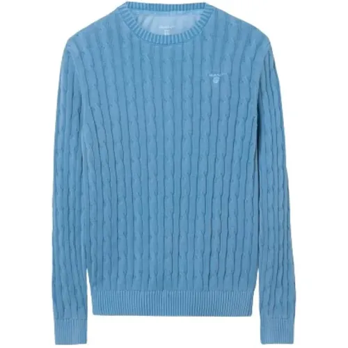 Sunbleached Cable Crew Pullover - Gant - Modalova