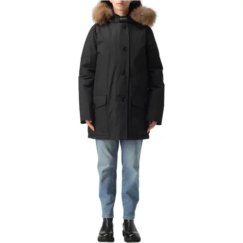 Arctic Detachable Fur Parka Jacket , female, Sizes: M, S, L - Woolrich - Modalova