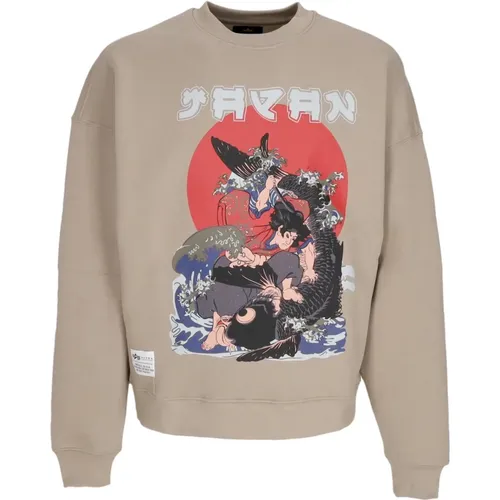 Vintage Japan Warrior Crewneck Sweatshirt , Herren, Größe: S - alpha industries - Modalova