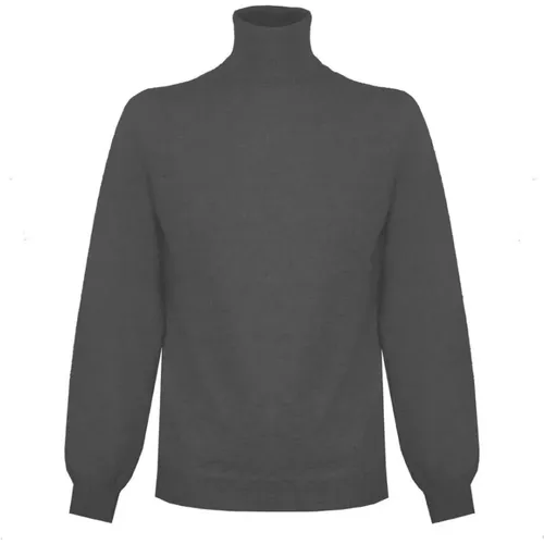 Kaschmir Rollkragenpullover Grau - Malo - Modalova