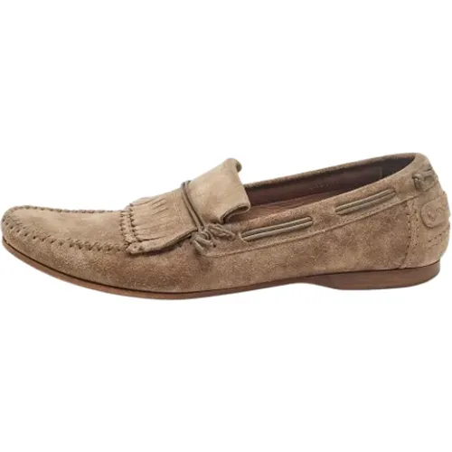 Pre-owned Suede flats , male, Sizes: 11 UK - Dolce & Gabbana Pre-owned - Modalova