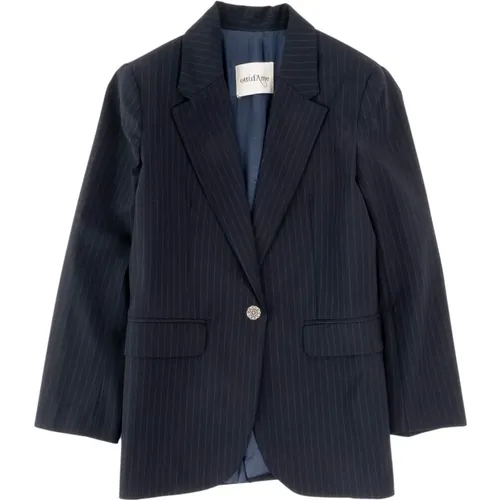 Versatile Pinstripe Blazer , female, Sizes: S - Ottod'Ame - Modalova