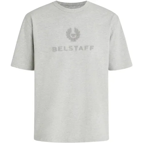 Varsity T-Shirt in Heather Grey , Herren, Größe: M - Belstaff - Modalova