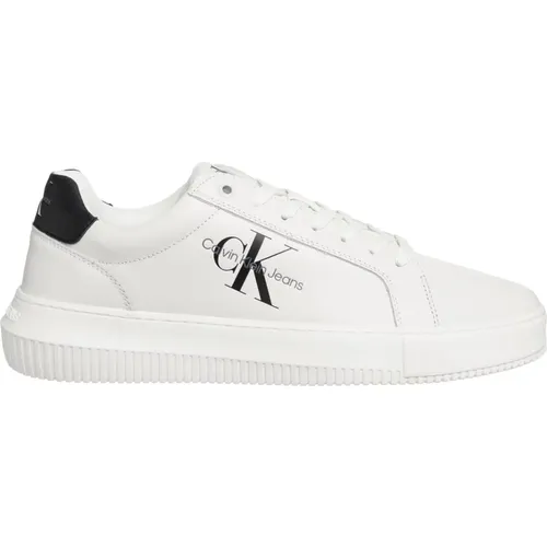 Leder Schnürsneaker , Herren, Größe: 40 EU - Calvin Klein Jeans - Modalova