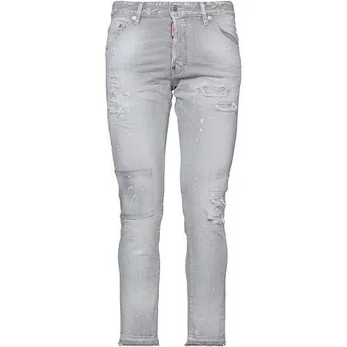 Slim-fit Cool Guy Cropped Jeans , Herren, Größe: S - Dsquared2 - Modalova