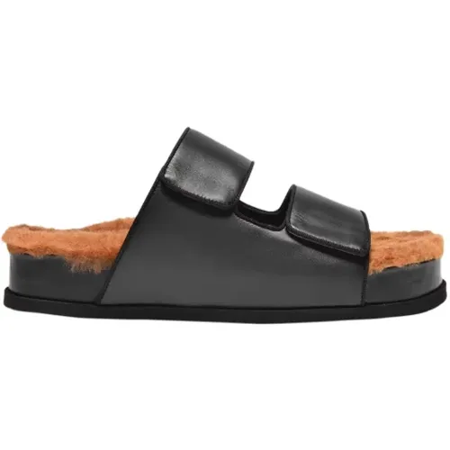 Minimalist Leather Sandals , female, Sizes: 3 UK, 7 UK - Neous - Modalova