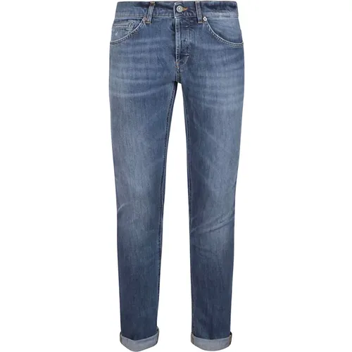 Blaue Denim George Jeans , Herren, Größe: W32 - Dondup - Modalova