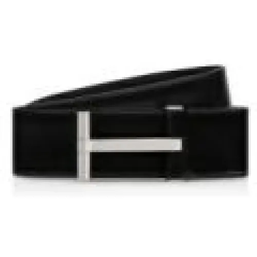 Leather Belts , male, Sizes: 105 CM, 100 CM, 110 CM, 95 CM - Tom Ford - Modalova