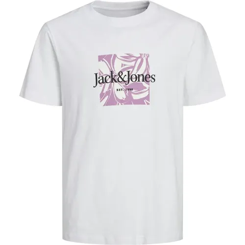 Junior Lafayette T-Shirt mit Label-Print - jack & jones - Modalova