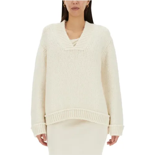 V-Ausschnitt Wollpullover für Frauen - Tom Ford - Modalova