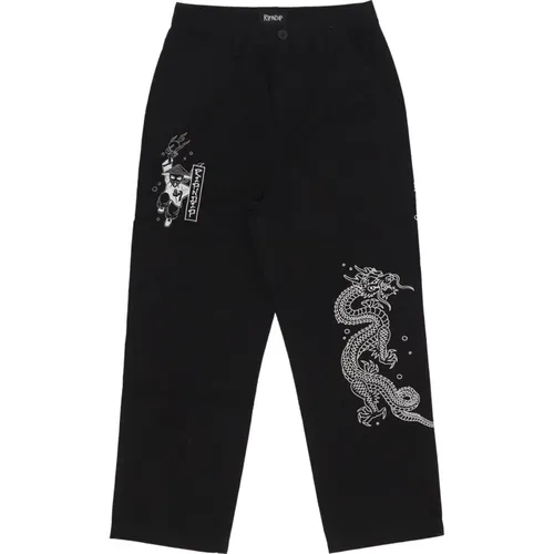 Wide Leg Men's Pants , male, Sizes: W32, W34 - Ripndip - Modalova