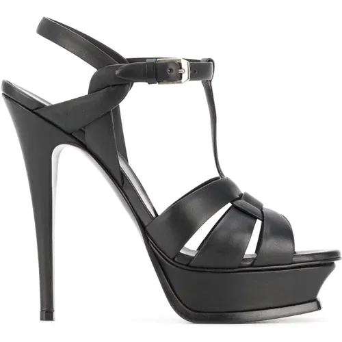 Classic Tribute Platform Sandals , female, Sizes: 2 UK - Saint Laurent - Modalova