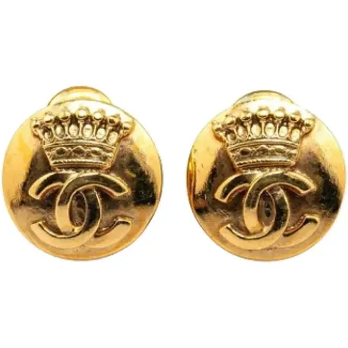 Pre-owned Metal earrings , female, Sizes: ONE SIZE - Chanel Vintage - Modalova