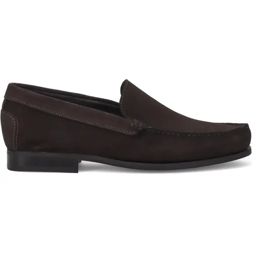 Suede Moccasin Shoes , male, Sizes: 10 UK, 6 UK, 8 UK, 11 UK, 7 UK - Antica Cuoieria - Modalova