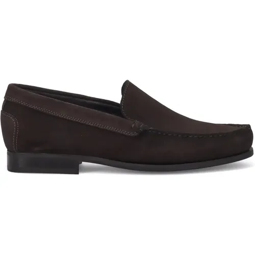Suede Moccasin Shoes , male, Sizes: 10 UK, 6 UK, 8 UK, 11 UK, 7 UK, 9 UK - Antica Cuoieria - Modalova