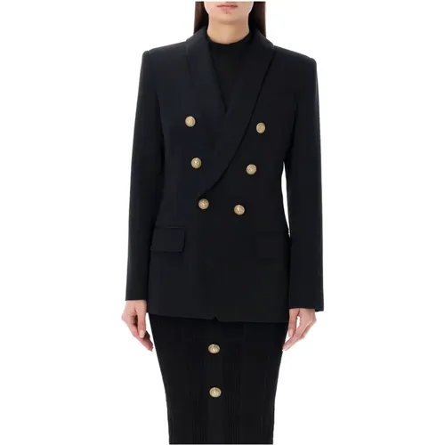 Shawl Collar Jacket , female, Sizes: M - Balmain - Modalova