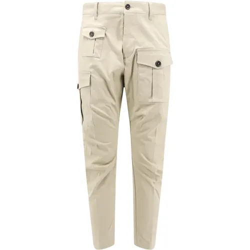 Cargo Hose mit Logo Patch , Herren, Größe: M - Dsquared2 - Modalova